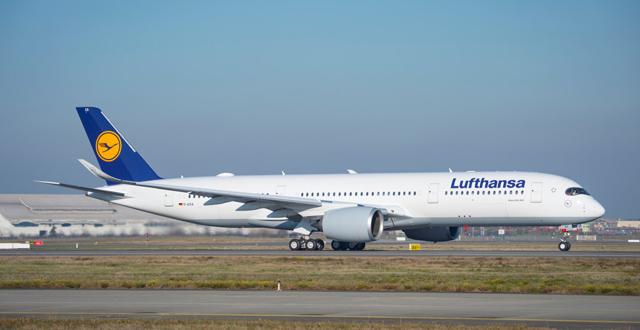 מטוס איירבוס A350-900 של לופטהנזה (צילום: יח