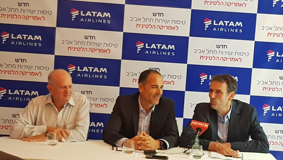 מימין, אמיר הלוי, מנכ"ל משרד התיירות, רודריגו קונטראראס מלאטאם ודניאל פאיאנס מדינמיקה עולמית. צילום עוזי בכר