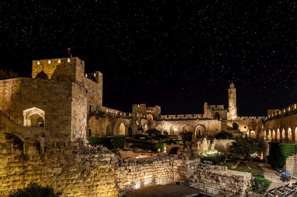 מגדל דוד. 34% מלינות התיירים נרשמו בירושלים. צילום Depositphotos