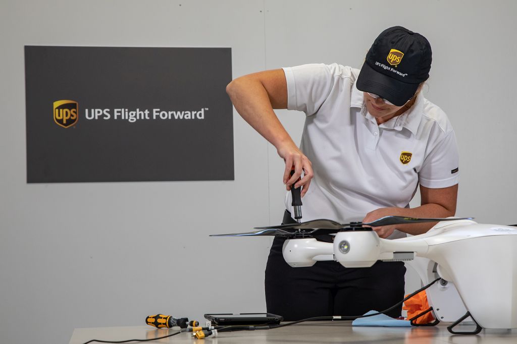 מל"ט ראשון של UPS Flight Forward מקבל אישור של ה-FAA צילום UPS