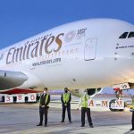 ועד שנוכל לטוס ישירות..מטוס איירבוס A380 של אמירייטס נחת בעמאן