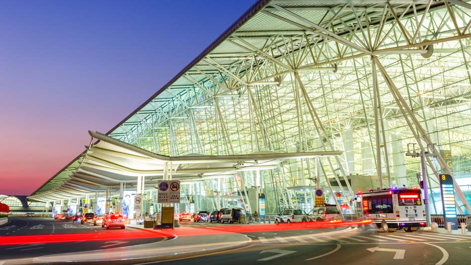 Internationaler Flughafen Guangzhou Bayun.  Foto Depositphotos