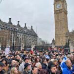 לונדון: מעל מאה אלף איש במפגן תמיכה ענק בישראל