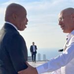 אריק אדאמס סייר במגדלי עזריאלי ובמלון קראון פלזה