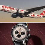 SWISS וברייטלינג משיקים שעון Navitimer לציון השקת מטוס ה- A350