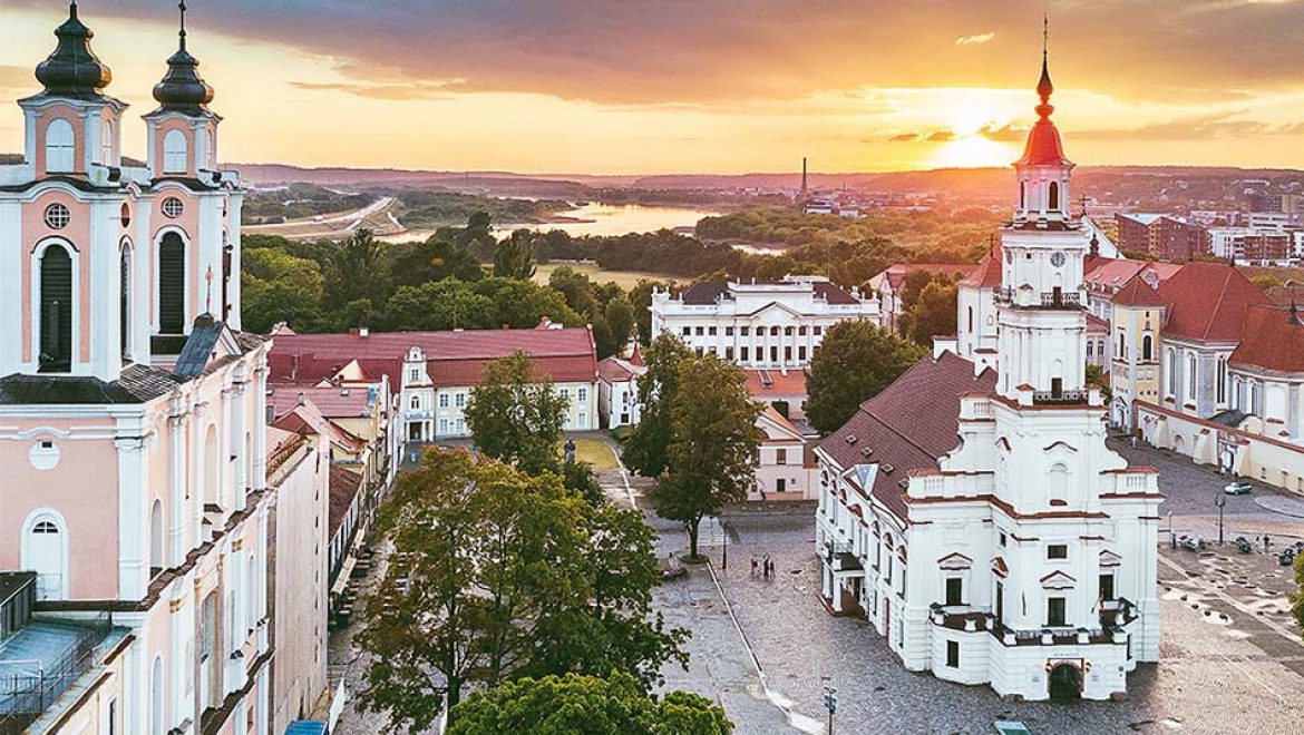 Kaunas foi eleita a capital cultural da Europa em 2022. Foto do Conselho de Turismo da Lituânia Kaunas foi eleita a Capital Europeia da Cultura para 2022