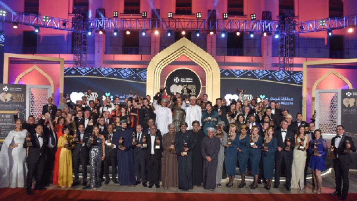 הזוכים בערב הגאלה בעומאן בשבוע שעבר. צילום World Travel Awards זוכי פרסי World Travel Awards הוכרזו בעומאן