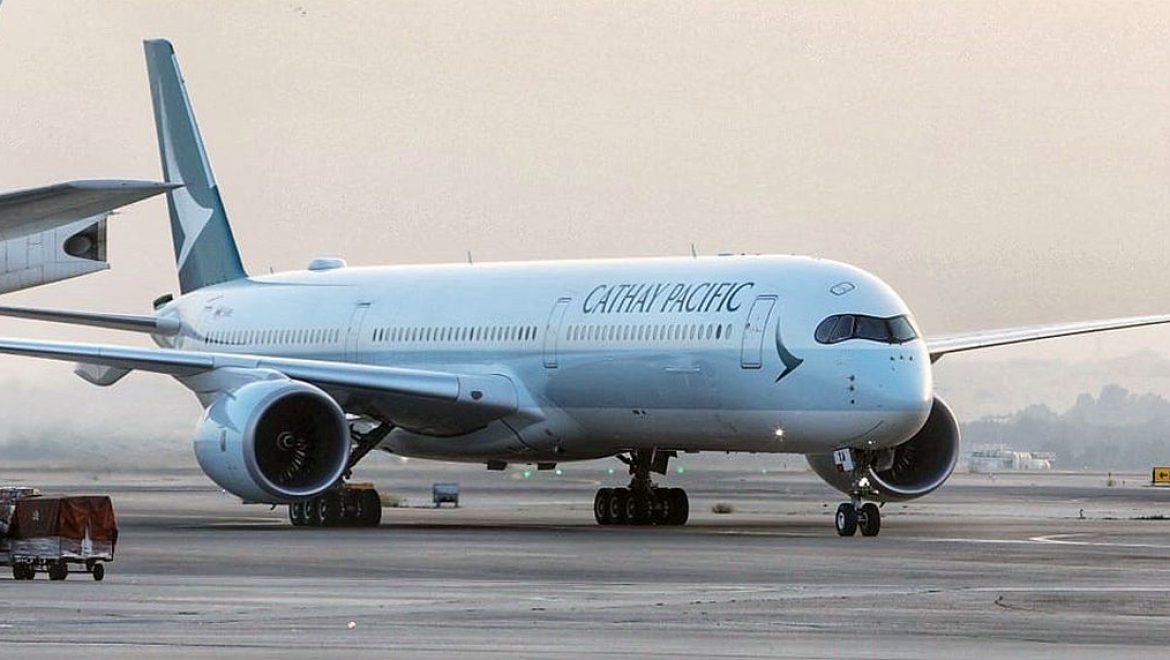 מטוס איירבס A350-1000 של קתאי פסיפיק הפועל בקו. צילום יח”צ קתאי פסיפיק מגדילה את תדירות טיסותיה בקו לתל אביב