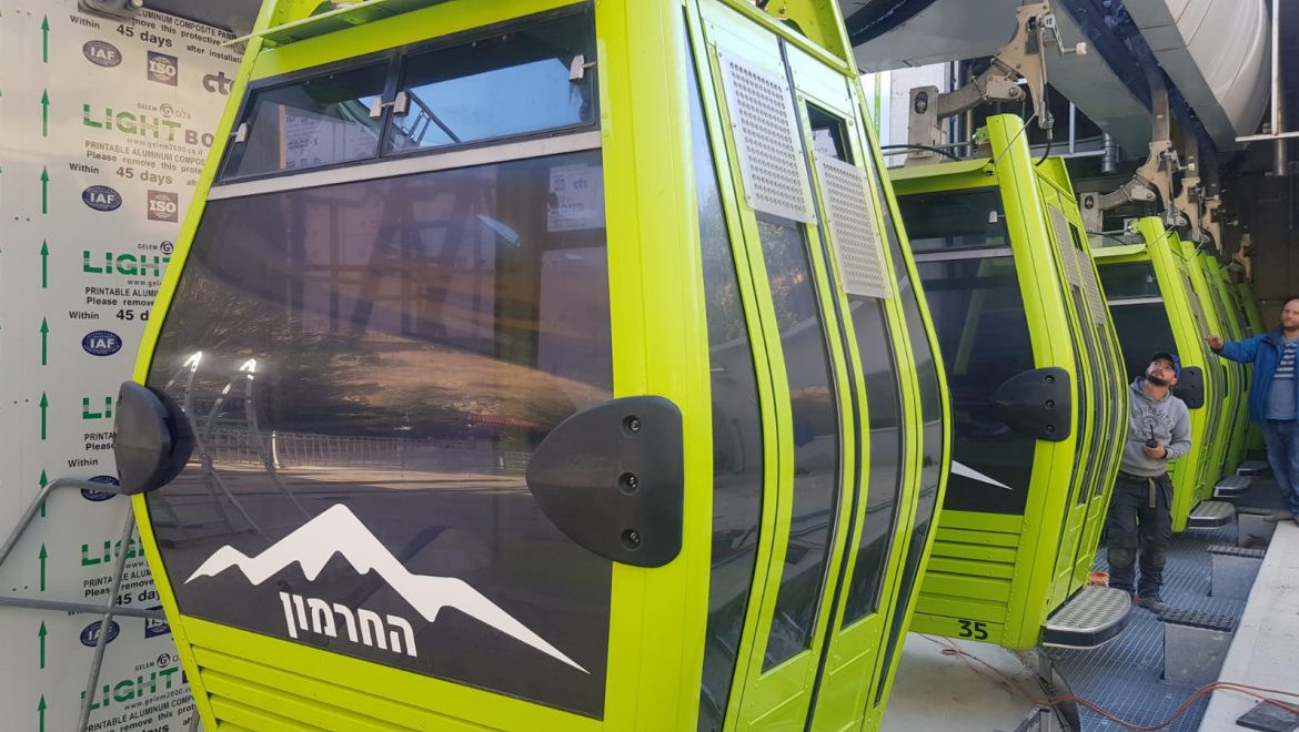 הקרוניות החדשות באתר החרמון. צילום אתר החרמון הרכבל החדש בחרמון ישפר את חוויית הבילוי באתר
