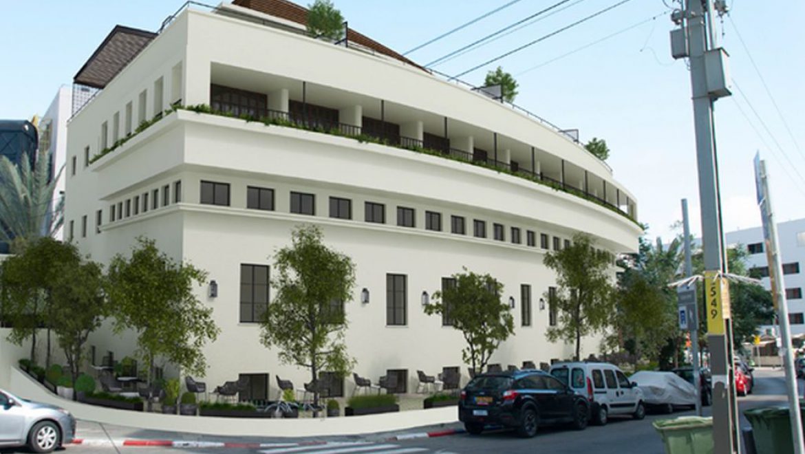 בניין מרכז הקבלה שיהפוך למלון בוטיק. צילום יח רשת פתאל מוסיפה מלון תשיעי למלונותיה בתל אביב