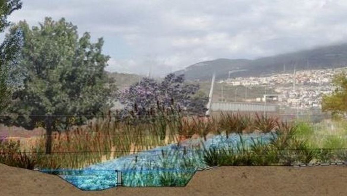 הדמיה של פארק הפרפרים המתוכנן בכרמיאל. צילום יח פארק פתוח לפרפרים יוקם בכרמיאל