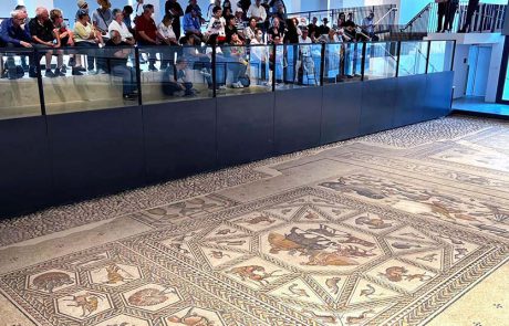 אטרקציה ארכיאולוגית: הושק מרכז ארכיאולוגי ובו 'פסיפס לוד' המרהיב