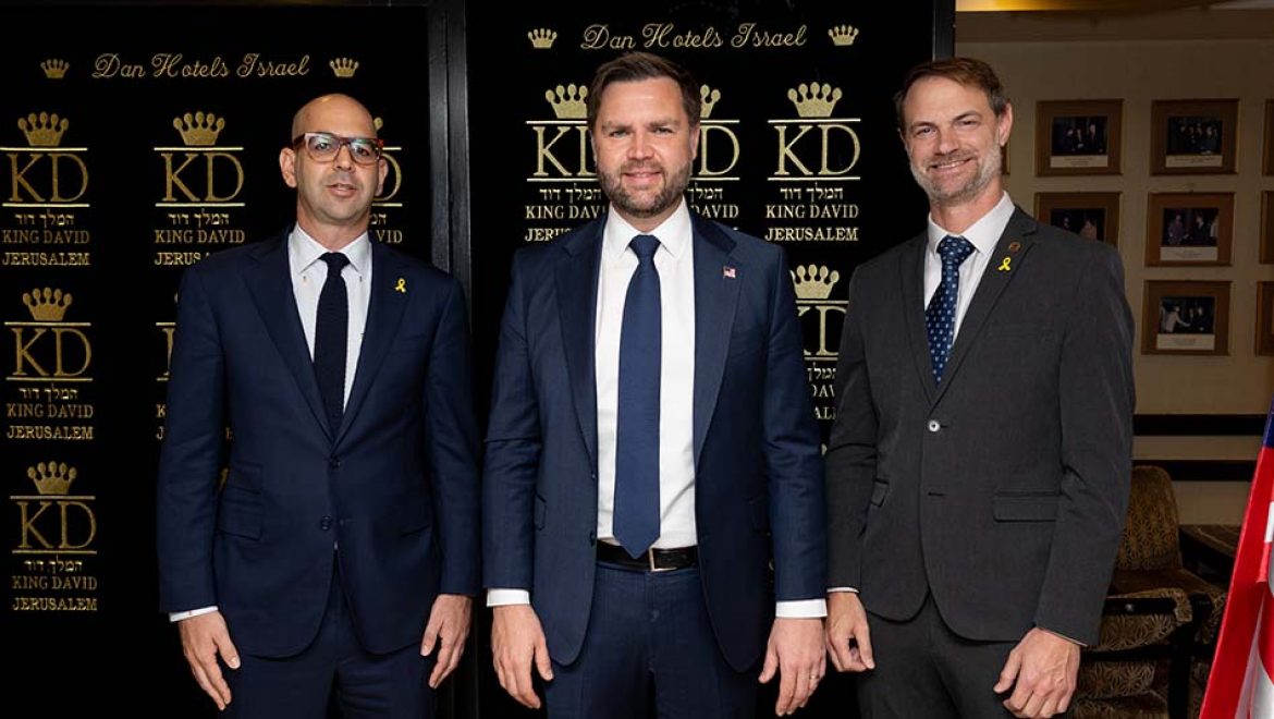 מלון "המלך דוד" ירושלים אירח את סגן נשיא ארצות הברית, ג'יי די ואנס