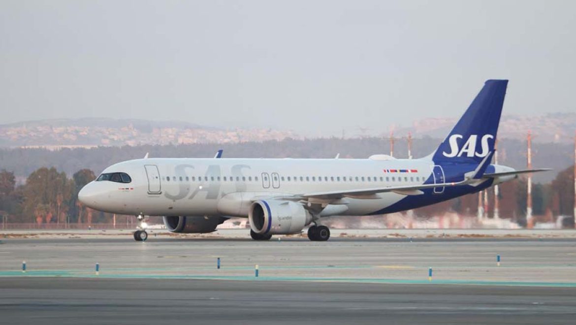 מטוס חברת SAS בישראל. צילום: סיוון פרג׳ סקנדינביאן איירליינס חזרה לישראל לאחר כעשור