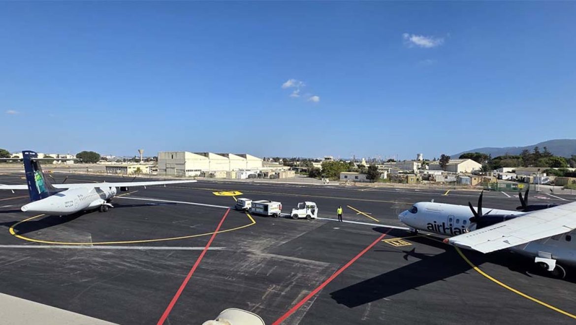 הושלם שיפוץ רחבת המטוסים בחיפה בעלות של כ-25 מיליון ₪