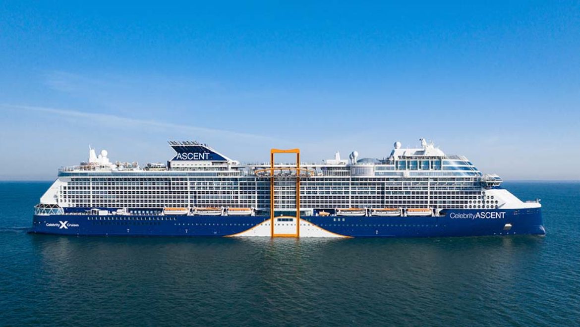 האונייה Celebrity Ascent עוגנת בים התיכון לעונת הפלגות תוססת