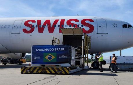 חברת Swiss WorldCargo הטיסה 14 טון של חיסוני קורונה סינים