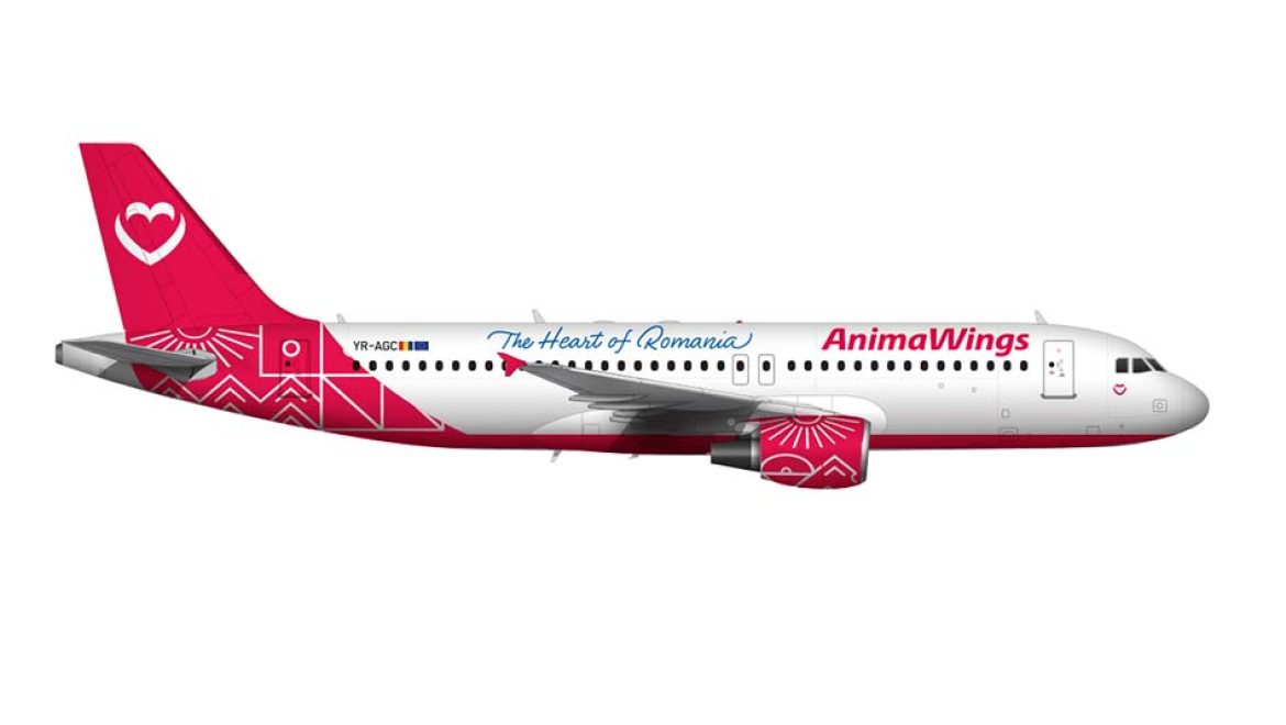 מטוס חברת התעופה הרומנית Animawings. צילום אתר החברה הקשר מתחזק: Animawings תשיק קו ישיר מבוקרשט לתל אביב