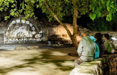 מיצג אור קולי חדש ומרתק, באתר המורשת הלאומית עין קשתות