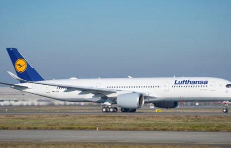 מטוס האיירבוס A350-900 הראשון של לופטהנזה נחת במינכן