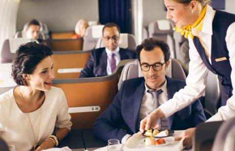 "שירות מסעדת יוקרה" במטוסי לופטהנזה
