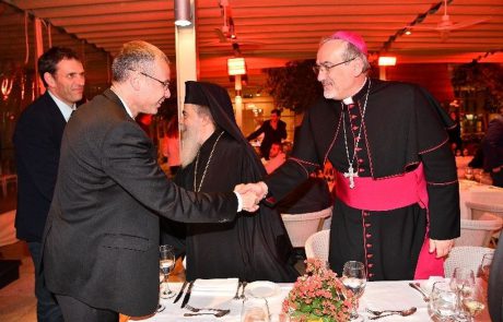 שר התיירות ערך את קבלת הפנים המסורתית לראשי הקהילות הנוצריות בישראל  לחג המולד